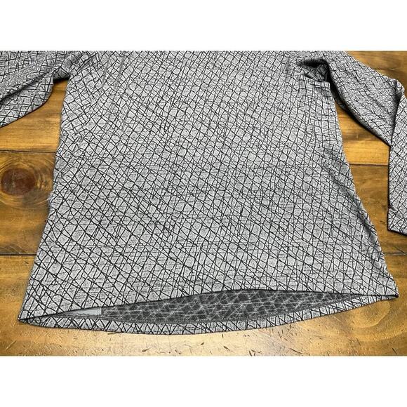 Lululemon Men's Large Grey Crackle Print Long Sleeve Surge Warm Crew Pullover - Picture 4 of 12